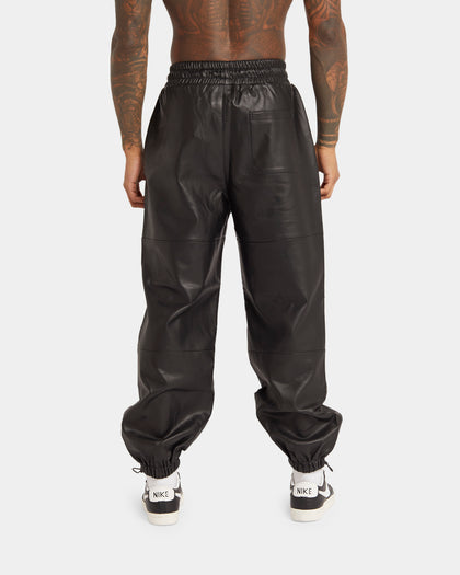 XXIII Felix Leather Jogger Black