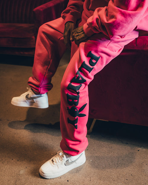 Playboy By CK Wordmark Trackpants Pink