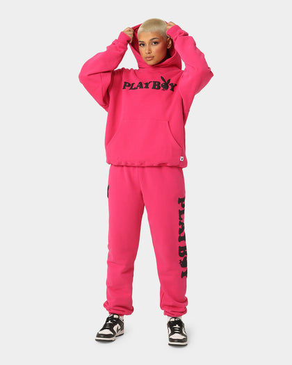 Playboy By CK Wordmark Trackpants Pink