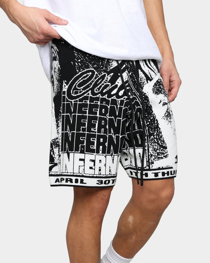 Renowned LA Club Inferno Knit Shorts Black