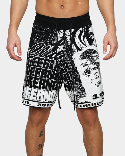 Renowned LA Club Inferno Knit Shorts Black