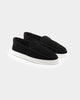 Saint Morta Hemisphere Suede Slip On Loafer Black/White