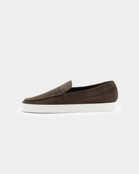 Saint Morta Hemisphere Suede Slip On Loafer Brown/White