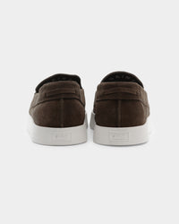 Saint Morta Hemisphere Suede Slip On Loafer Brown/White