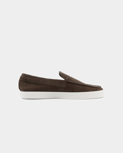 Saint Morta Hemisphere Suede Slip On Loafer Brown/White