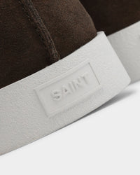 Saint Morta Hemisphere Suede Slip On Loafer Brown/White