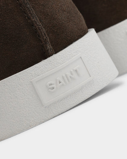 Saint Morta Hemisphere Suede Slip On Loafer Brown/White