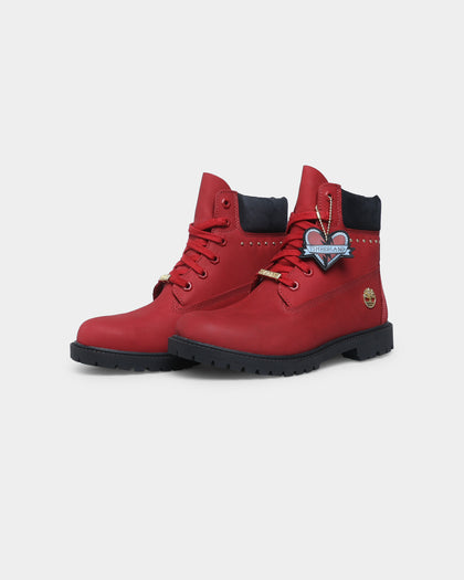 Timberland Women's 6" Heritage Boot Dark Red Nubuck