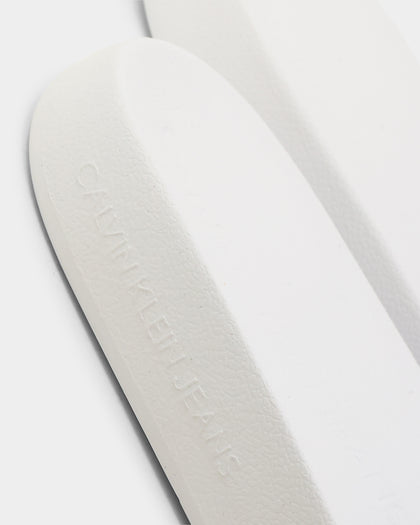 Calvin Klein Monogram Slides Bright White