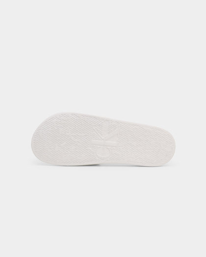 Calvin Klein Monogram Slides Bright White