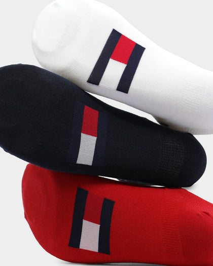 Tommy Jeans Women's 3PK Flag Logo Liner Multi/Red/White