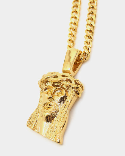 VERITAS Micro Nazareth 2 Chain Gold