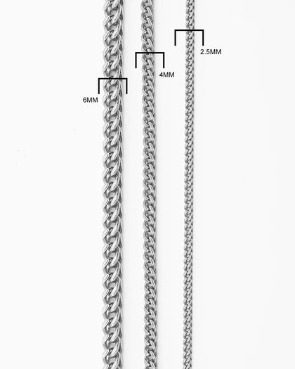 Saint Morta Franco 24 Inch 2.5MM Chain Silver