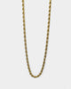 Saint Morta 30" 4mm Rope Chain Gold