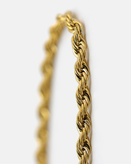 Saint Morta 30" 4mm Rope Chain Gold