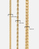 Saint Morta 30" 4mm Rope Chain Gold