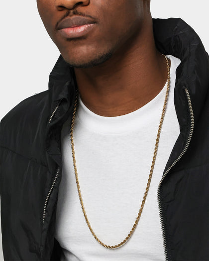 Saint Morta 30" 4mm Rope Chain Gold