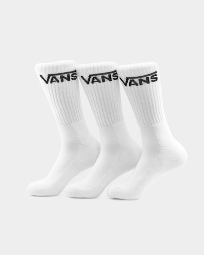 Vans Classic Crew Socks 3 Pack US9.5-13 White