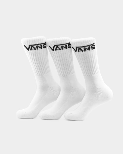 Vans Classic Crew Socks 3 Pack US9.5-13 White