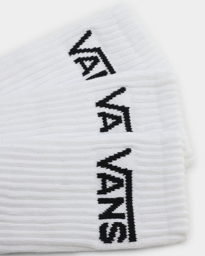 Vans Classic Crew Socks 3 Pack US9.5-13 White