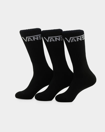 Vans Classic Crew Socks 3 Pack US6.5-9 Black