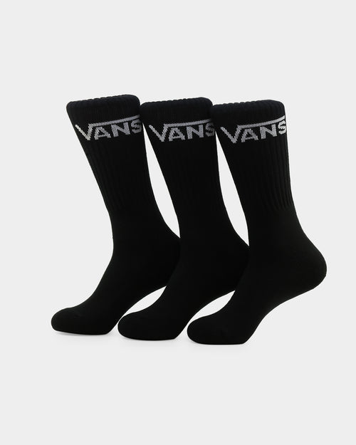 Vans Classic Crew Socks 3 Pack US6.5-9 Black