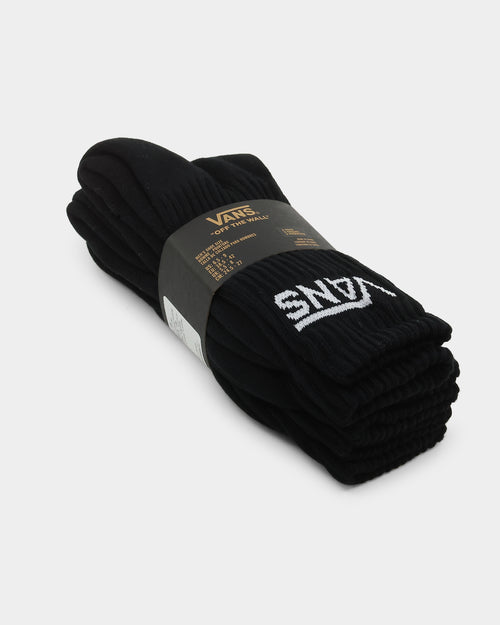 Vans Classic Crew Socks 3 Pack US6.5-9 Black