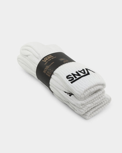 Vans Classic Crew Socks 3 Pack US6.5-9 White