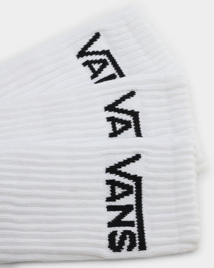 Vans Classic Crew Socks 3 Pack US6.5-9 White
