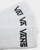 Vans Classic Crew Socks 3 Pack US6.5-9 White