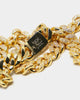 Saint Morta Cuban Link 18" 12MM Diamond Chain Gold Plated