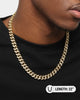Saint Morta Cuban Link 22" 12MM Diamond Chain Gold Plated
