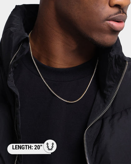 Saint Morta Micro 20" Tennis Necklace Gold Plated