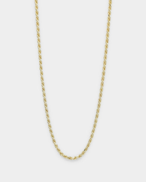 Saint Morta 24" Rope Chain 2MM Gold Plated