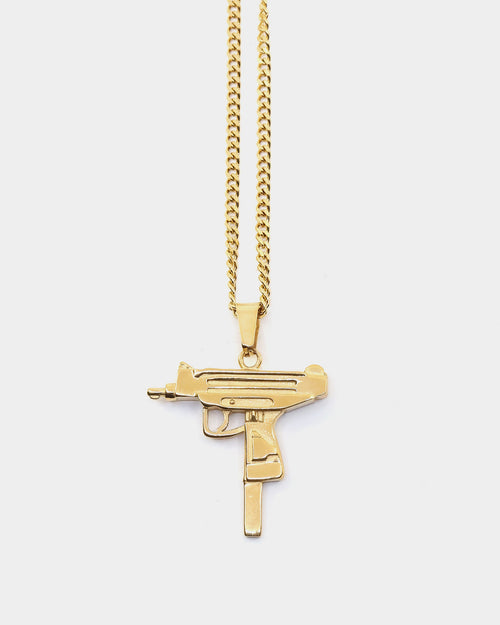 Veritas Uzi Pendant Gold