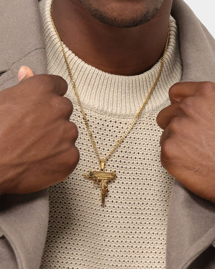 Veritas Uzi Pendant Gold