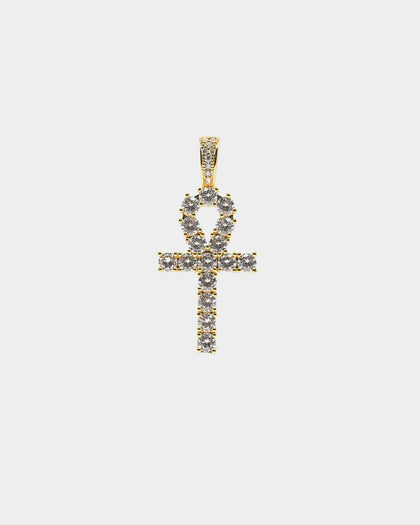 Saint Morta ANKH Cross Pendant Gold