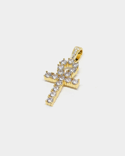 Saint Morta ANKH Cross Pendant Gold
