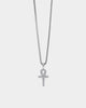 Saint Morta Ankh Cross Pendant White Gold