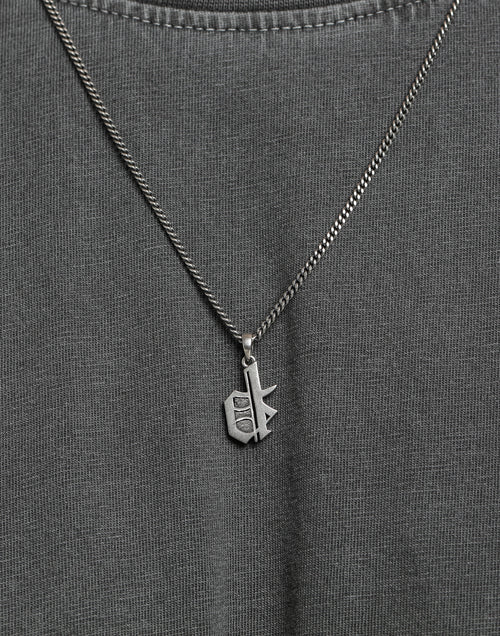District Goods Initial Necklace Silver