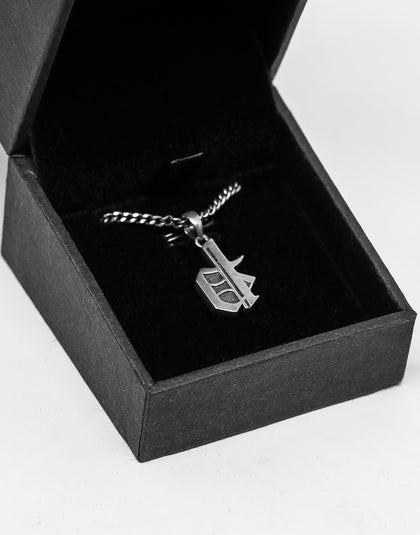 District Goods Initial Necklace Silver
