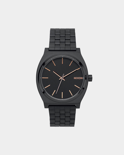 Nixon Time Teller Black/Rose Gold