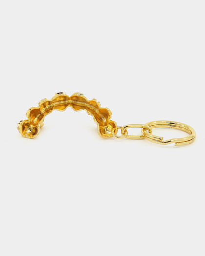 Supreme Fronts Keychain Gold