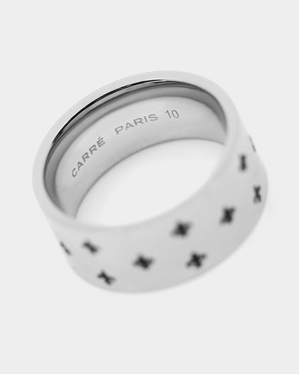 Carré Fleur Ring Silver