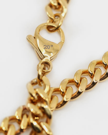 Saint Morta Cuban Link 5MM Chain Gold