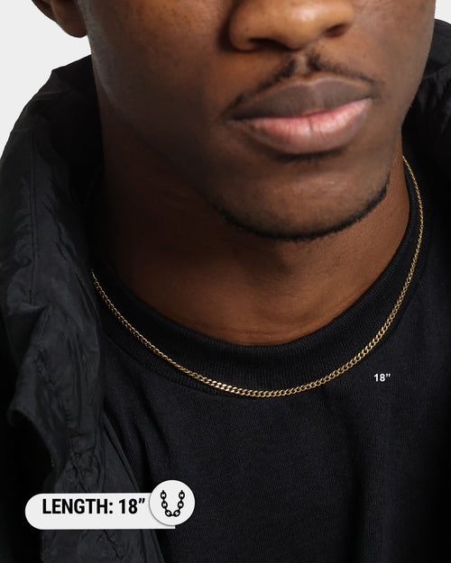 Saint Morta 3mm Micro Cuban Chain Gold