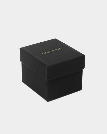 Saint Morta Odin Round Cut Earring Black/Gold