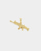 Saint Morta Iced Machine Gun Pendant Iced Gold