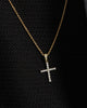 Saint Morta Iced Mini Cross Pendant Iced Gold