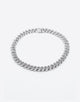 SAINT MORTA INTERLINK NECKLACE 22" ICED WHITE GOLD